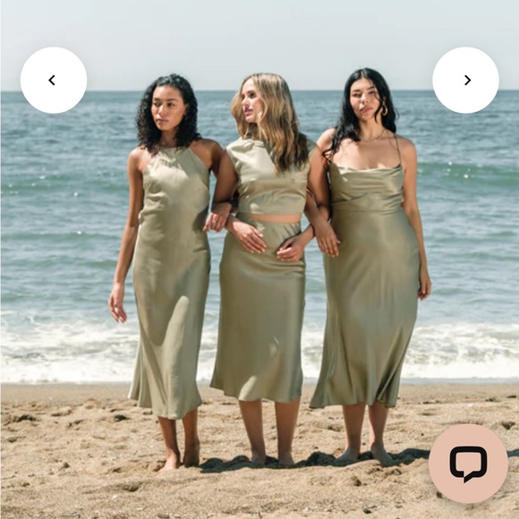 Whimsy and Row Fiona Dress in the color Sage, size small - Picture 10 of 12